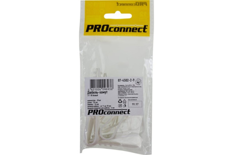 Купить Дюбель-хомут 11х18мм белый PROconnect  100шт   07-4502-2 фото №2